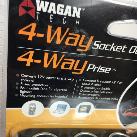 Wagan Tech 4-Way Auto 12V socket Splitter #9139 NWT - Picture 3 of 6